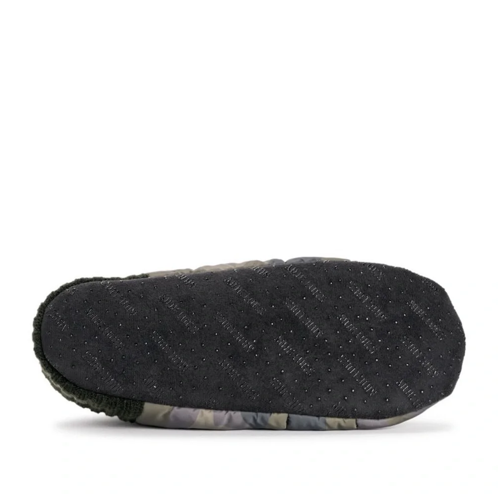 MUK LUKS Unisex Quilted Slipper Booties - Green, S/M (8-10) NWT